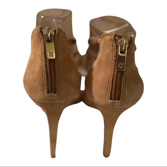 VC Signature BRIGITTE Heels Nude Beige Studded Open-Toe Stiletto Elegant Classic - Picture 3 of 4